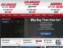 Tablet Screenshot of calabasascarcare.com